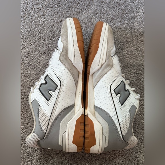 New Balance 550 Athletic Shoe - White / Slate Grey / Brighton Grey - Picture 2 of 10
